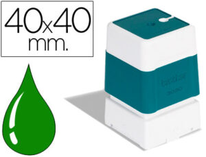 Carimbo automatico brother 40 mm x 40 mm verde
