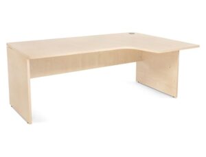 Ala para mesa rocada serie work 180x120 cm direita acabamento aa01 faia/faia