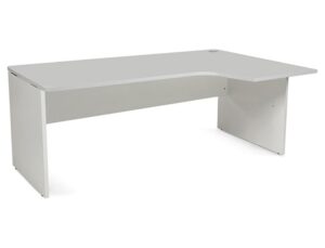 Ala para mesa rocada serie work 180×120 cm direita acabamento ab02 aluminio/cinza