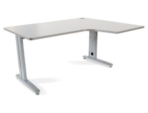 Ala para mesa rocada serie metal 180x120 cm direita acabamento ac02 cinza