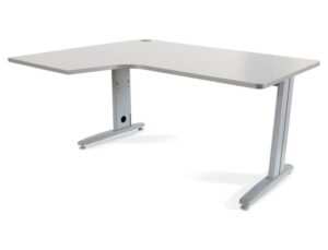 Ala para mesa rocada serie metal 180x120 cm esquerda acabamento ac02 cinza