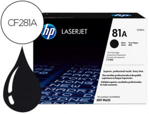 Toner hp laserjet n.81 mfp m630 preto 10.500 pag