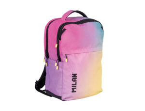 Mochila milan coleccion sunset 5 cremalleras 25 l negro 454x280x200 mm