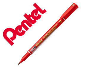 Marcador pentel para acetato retroprojecao permanente nm470 ponta grossa de 2,4 mm cor vermelho