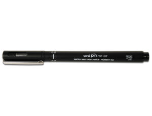 Marcador uni pin calibrado pin02-200(s) preto