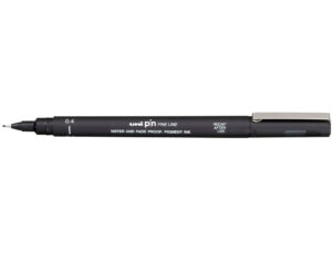 Marcador uni pin calibrado pin04-200(s) preto