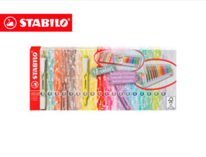 Marcador stabilo fluorescente swing cool nature colors estojo de 18 unidades cores sortidas