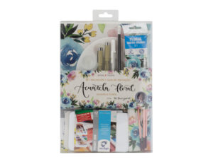 Conjunto aguarela vang gogh floral
