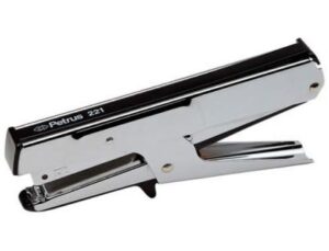 Grapadora petrus de tenaza 221 metalica capacidad de grapado 20 hojas usa grapas 23/6