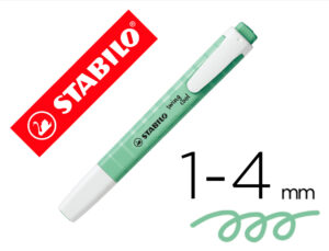 Marcador fluorescente stabilo swing cool pastel verde menta