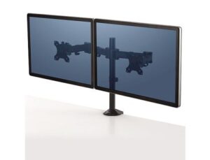 Braco para monitor fellowes serie reflex ajustavel altura 2 ecras normativa vesa