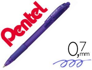 Esferografica pentel retratil bx417 cor violeta