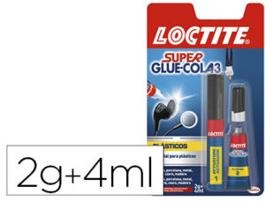 Cola loctite super cola 3 super plastico
