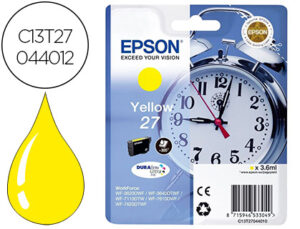 Tinteiro epson 27 wf-3620 / 711 0 / 7610 / 7620 amarelo 2.200 pag