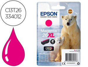 Tinteiro epson 26xl xp600 / 605 / 700 / 800 magenta 700 pag