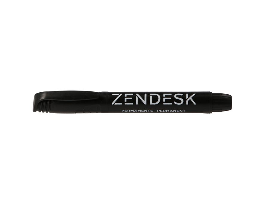 Marcador permanente zendesk preto ponta redonda 5 mm