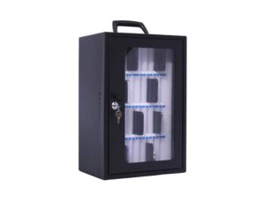 Armário de seguranca q-connect para 36 telemóveis com chave 295 x 205 x 445 mm