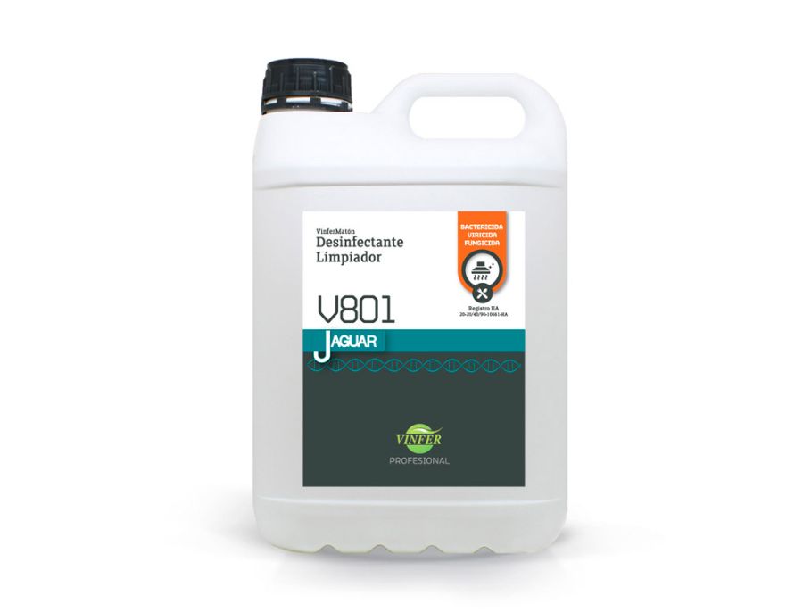 Detergente desinfetante vinfermaton v801 garrafa de 5 l