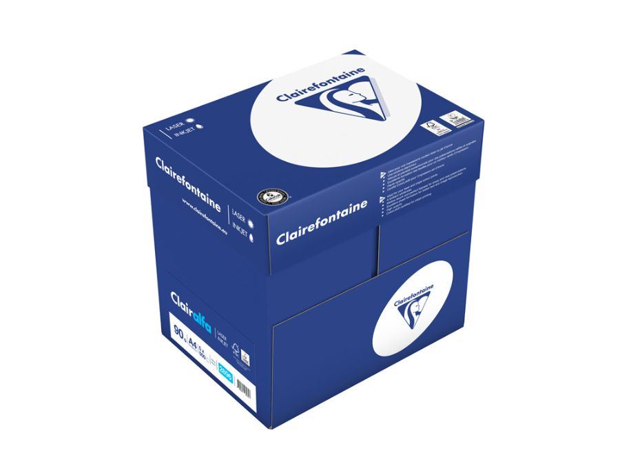 Papel fotocopiadora clairefontaine clairalfa DIN A4 90 g pacote de 500 folhas