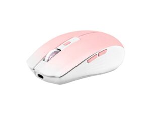 Rato tnb gradient sem fios 1600 DPI USB tipo C seis botões cor rosa