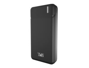 Powerbank tnb 20000 mAh micro USB + USB tipo C cor preta