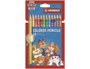 Lápis de cor stabilo patrulha pata mina 4,2 mm caixa de 12 unidades cores sortidas