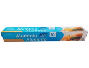 Papel de aluminio sabe fiss rolo de 30 cm x 30 m