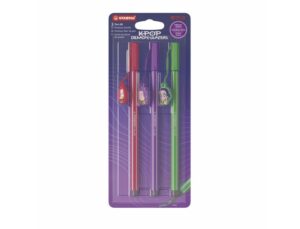 Marcador stabilo aquarelável pen 68 K-Pop huntrix, blister com 3 unidades, cores sortidas