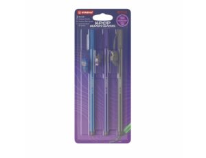 Marcador stabilo aquarelável pen 68 K-Pop saja boys, blister com 3 unidades, cores sortidas